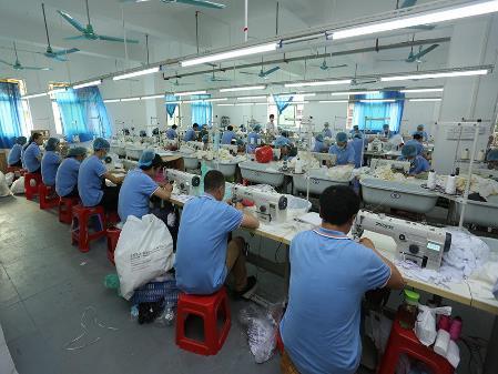 Sewing workshop where sample and bulk plush toys are stitched