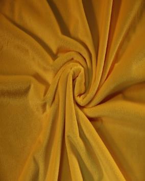 Close view of short-pile plush fabric showing the surface texture