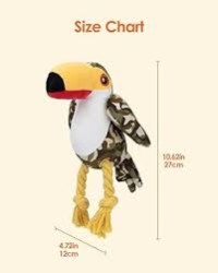 Toucan Large Beak Bird Chew Rope Toy to relieve boredom Plush grinding teeth gnawing toys