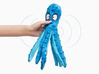 Octopus No Stuffing Crinkle Plush Chew Toys for Puppy Teething, Pet Training and Entertaining