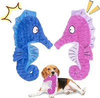 No Stuffing Dog Toys, 2 Pack Crinkle Plush Dog Chew Toys