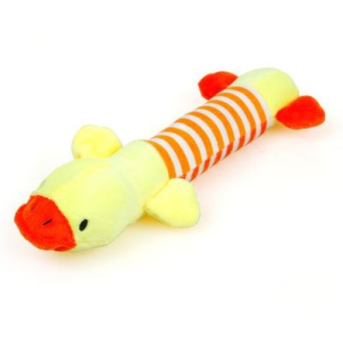 Cute Dog Squeaky Plush Toy Pet Puppy Stuffed Squeaker Pig Elephant Duck Chew Toy