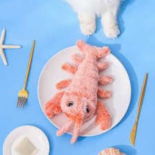 Jumping Shrimp Teasing the cat to relieve boredom Plush grinding teeth gnawing toys